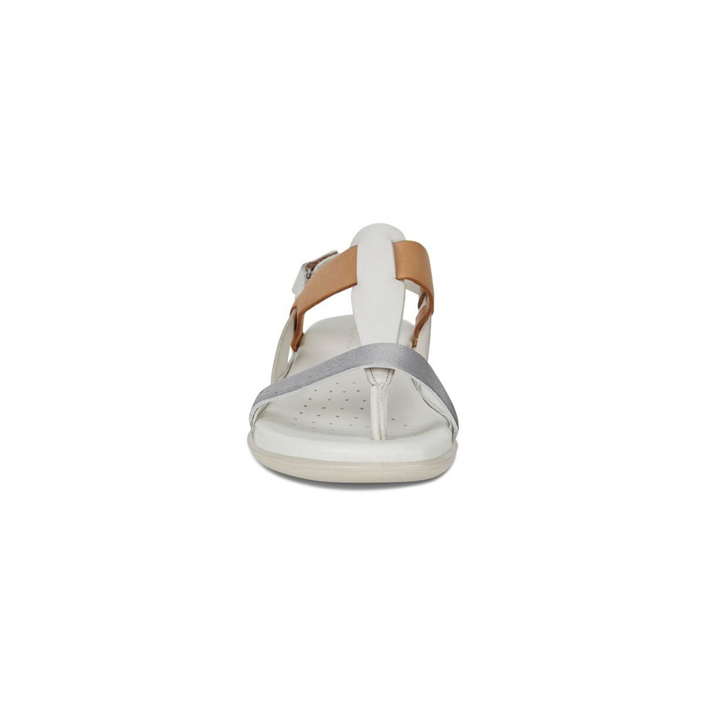 ECCO Womens Sandals White/Silver - Flash - AKN-354169